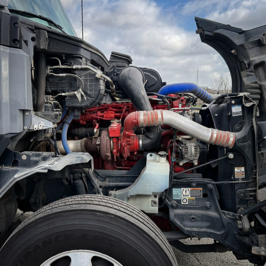 Engine bay — turbo and intake
